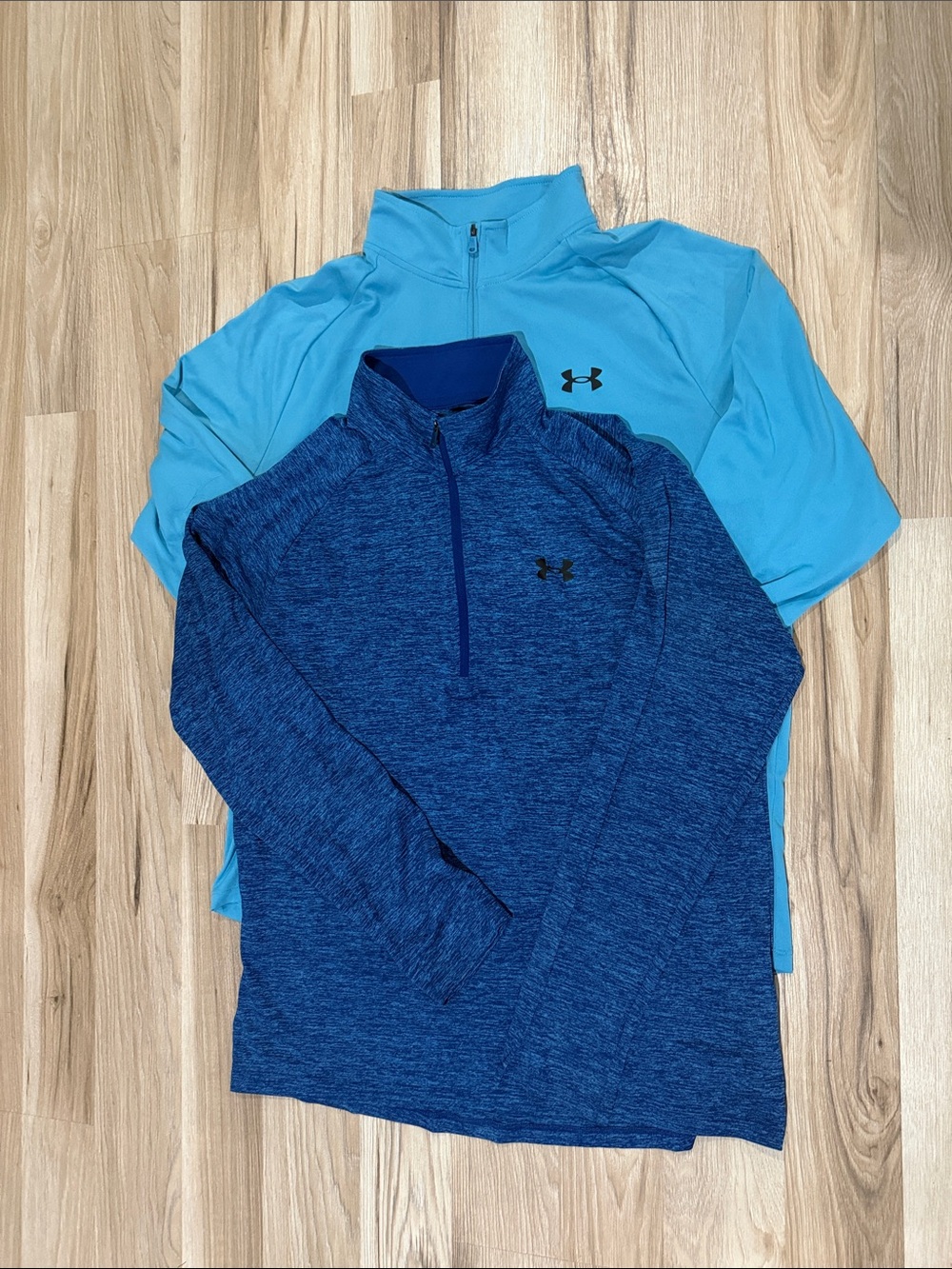 2 Pack of UA long sleeve 1/4 zips
